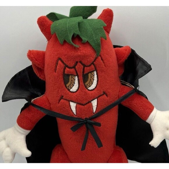 Good Stuff Red Chili Pepper Plush Vampire Dracula Halloween Vintage 12" - Picture 2 of 8